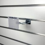 151306 Slatwall Euro Hook with Ticket Arm 150mm