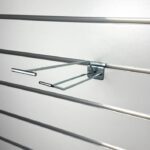 151311 Slatwall Euro Hook with Ticket Arm 200mm