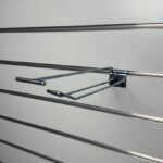 151316 Slatwall Euro Hook with Ticket Arm 250mm
