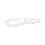 156615 Clear Acrylic Slat Shelves with supports Lip