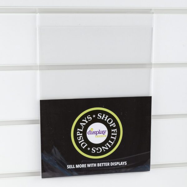 158205 Clear Acrylic Slatwall poster holder scaled