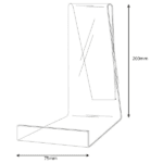 200mm book stand with lip
