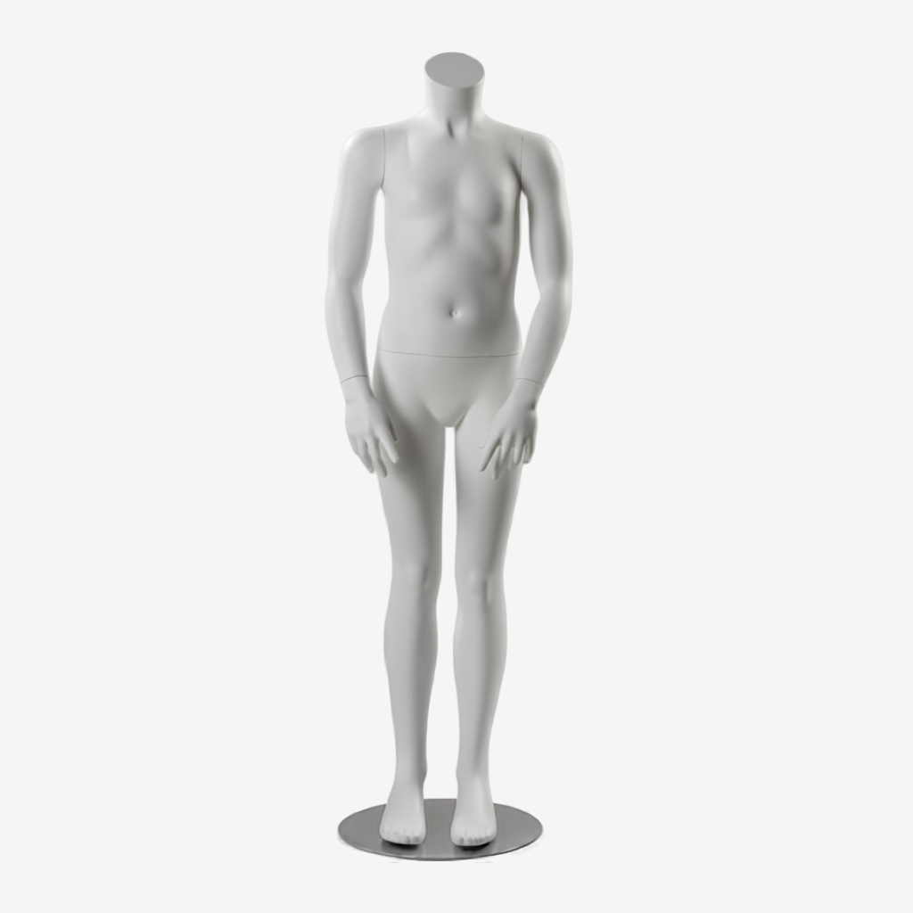 204240 Age 4 6 Matt White Headless Child Mannequin 204240 Age 4 6 Matt White Headless Child Mannequin