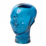 215262 Glass mannequin head Blue