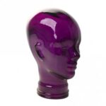 215264 Glass mannequin head Purple