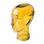 215266 Glass mannequin head Yellow