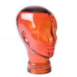 215267 Glass mannequin head Orange