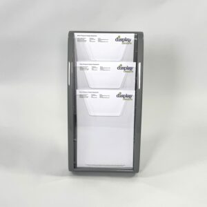 415510 A4 Leaflet Dispenser 3 Pockets Silver (1)