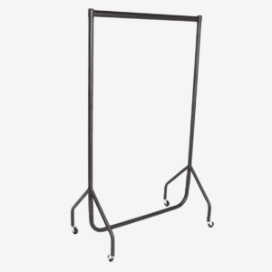 Black Clothes Rail on Wheels