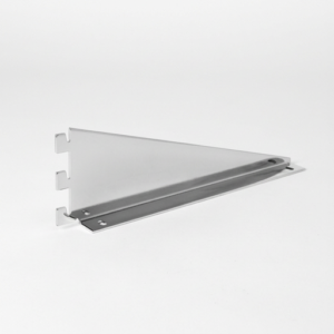 Chrome Shelf Brackets 270 mm for Twin Slot Uprights (Pair)
