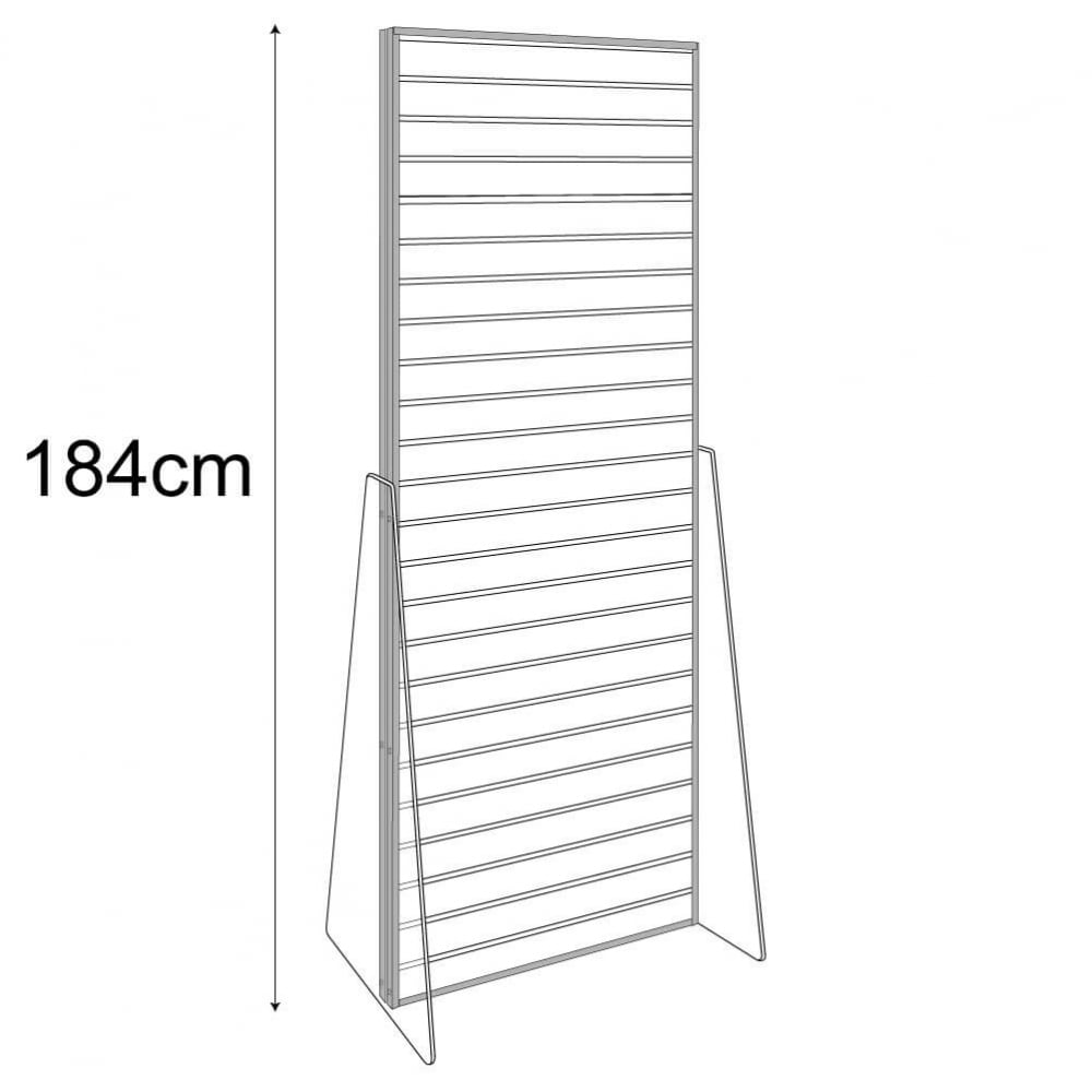 Plastic Slatwall Panel Freestanding Dimensions