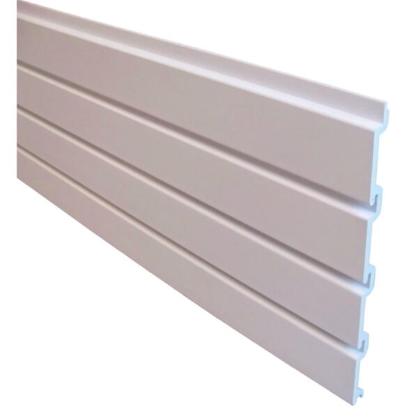 Plastic Slatwall Panels White 31cm x 200cm