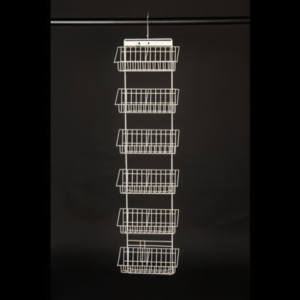 White Wire DVD Rack
