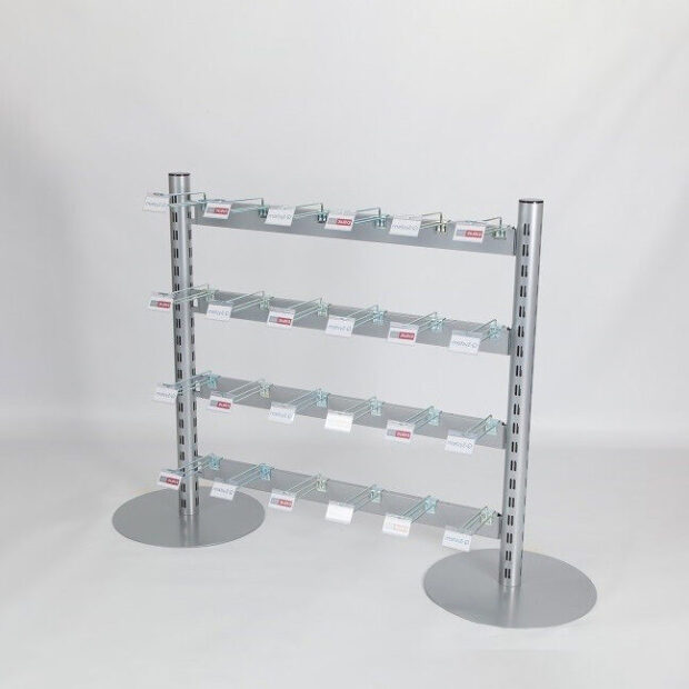 Single sided impulse display Queue Merchandising unit e1691417733900