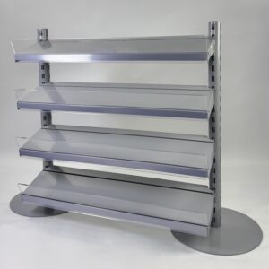 Uploaded Silver Shelves with Round Base Queue System (2)