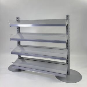 Uploaded Silver Shelves with Round Base Queue System (2)