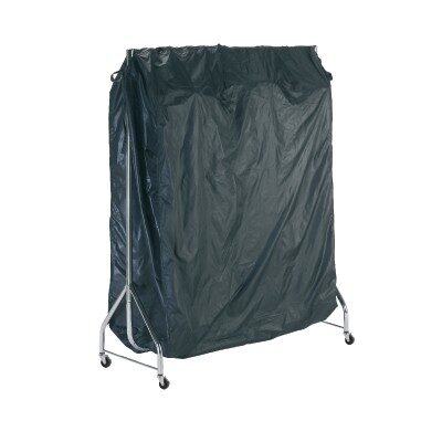 Clothes Rail Cover in Black with Zip