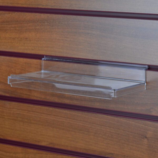 Slatwall Clear Acrylic Shelf