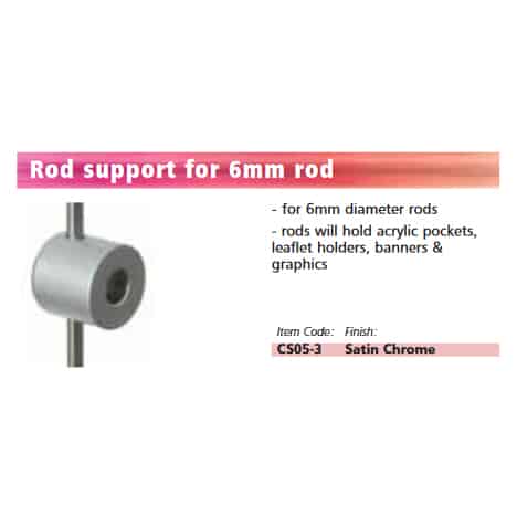 Fairfield 3mm Rod Support (CS05-3)