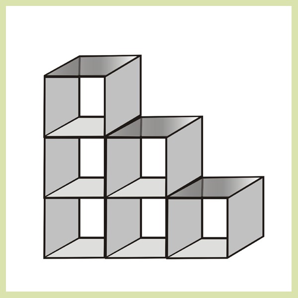 Glass Cube - Triangle Six
