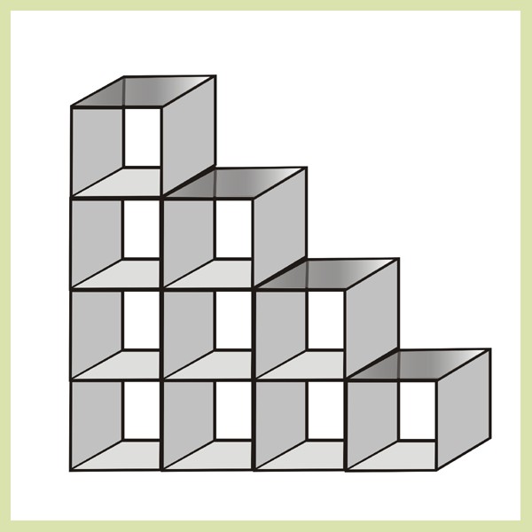 Glass Cube - Triangle Ten