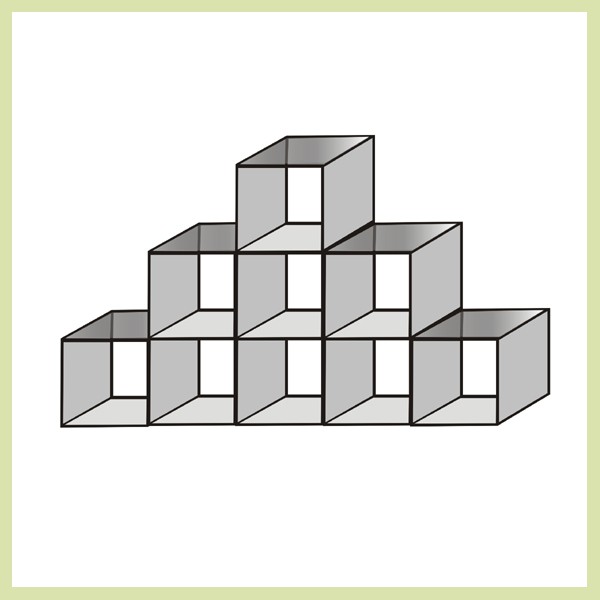 Glass Cube - Triangle Nine