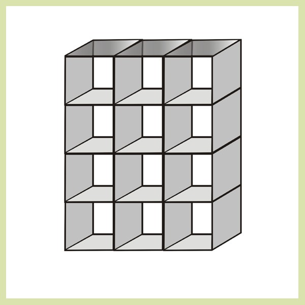 Glass Cube - Square Twelve