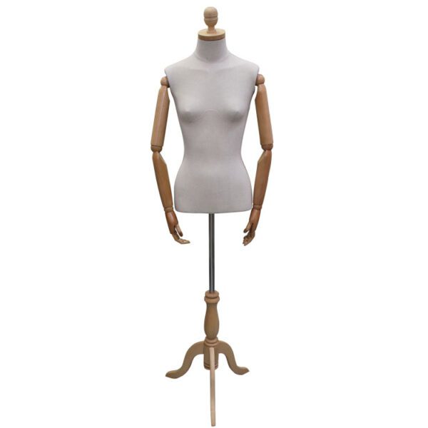 Female Tailors' Dummy With Wooden Arms