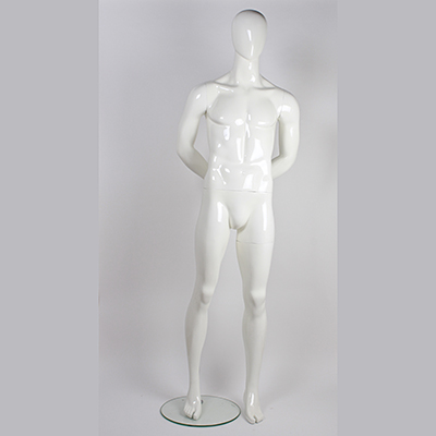 Gloss White Abstract Male (Arms behind back) "Paul"