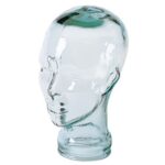 Clear Glass Mannequin Head