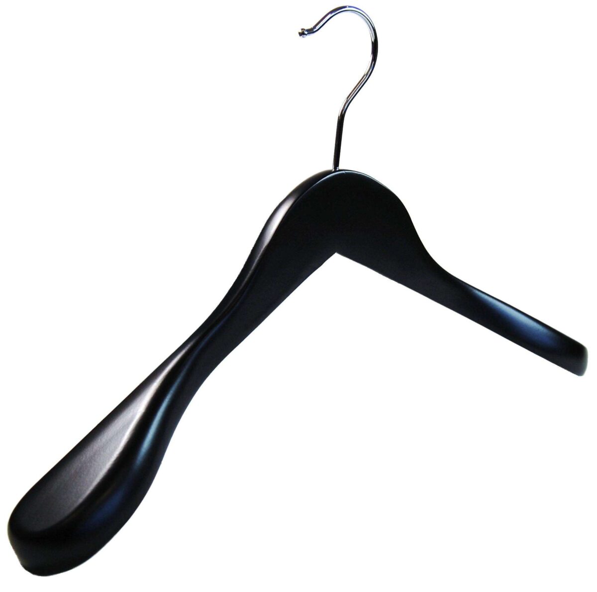 Matt Black Broad Jacket Hangers (380 mm)