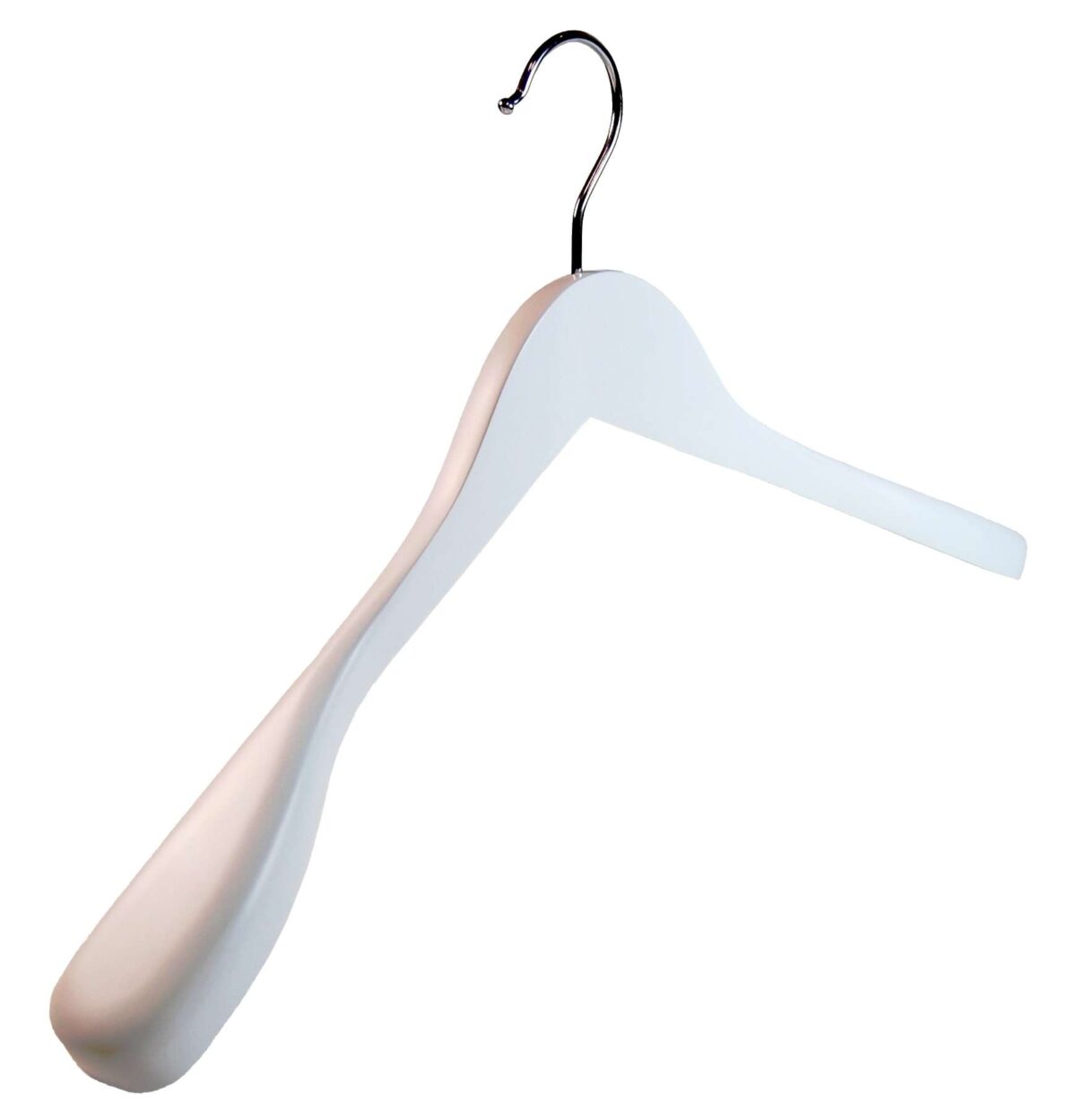 Matt White Broad Jacket Hangers (420 mm)