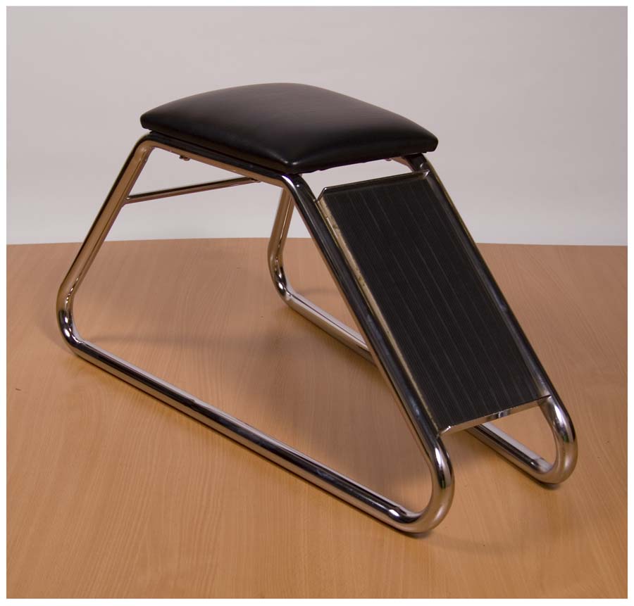 Chrome Shoe Fitting Stool for Retail