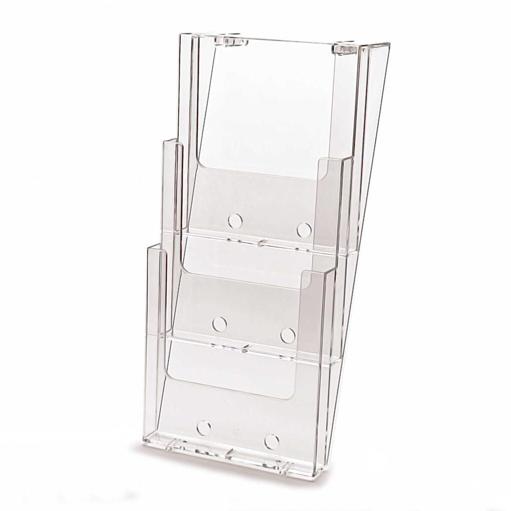 Four Pocket A4 Landscape Leaflet Holders Available From The Display Centre