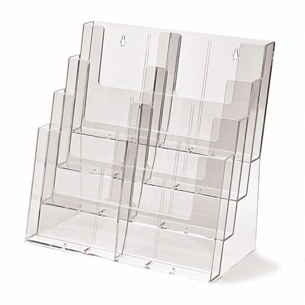 Four Pocket A4 Landscape Leaflet Holders Available From The Display Centre