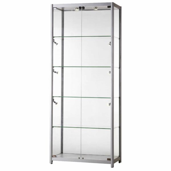 Glass Display With LED Lights The Display Centre