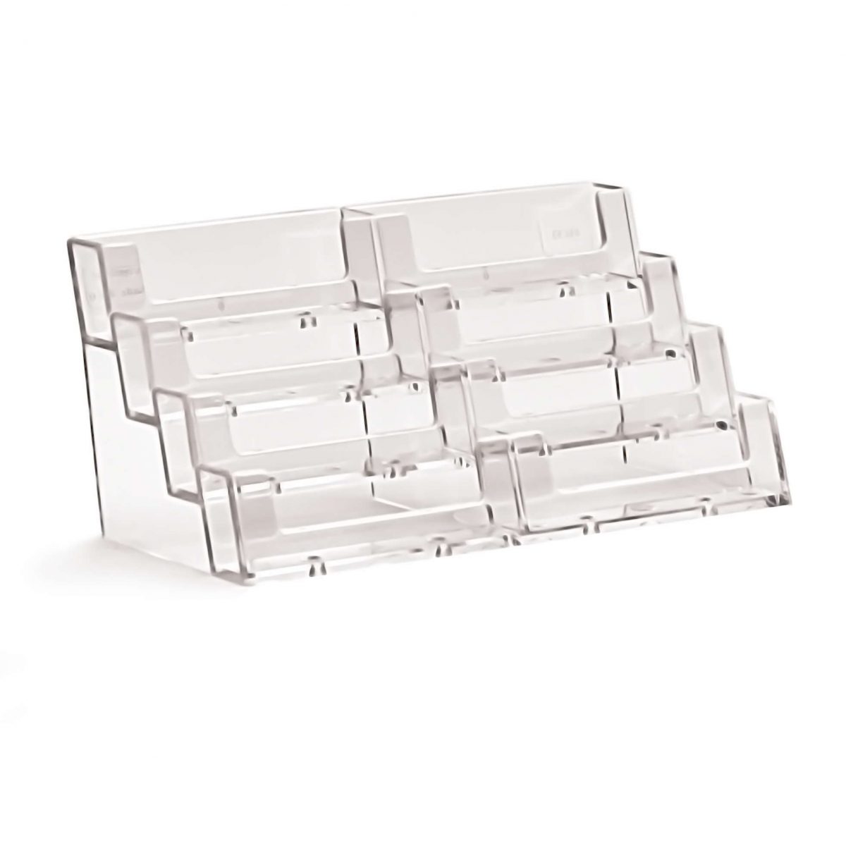 Counter Standing Landscape Business Card Holder (Four Tiers/Four Rows)