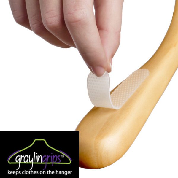 GraylinGrips: Broad Clear Hanger Grips