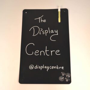Faux Chalkboard Window Display scaled