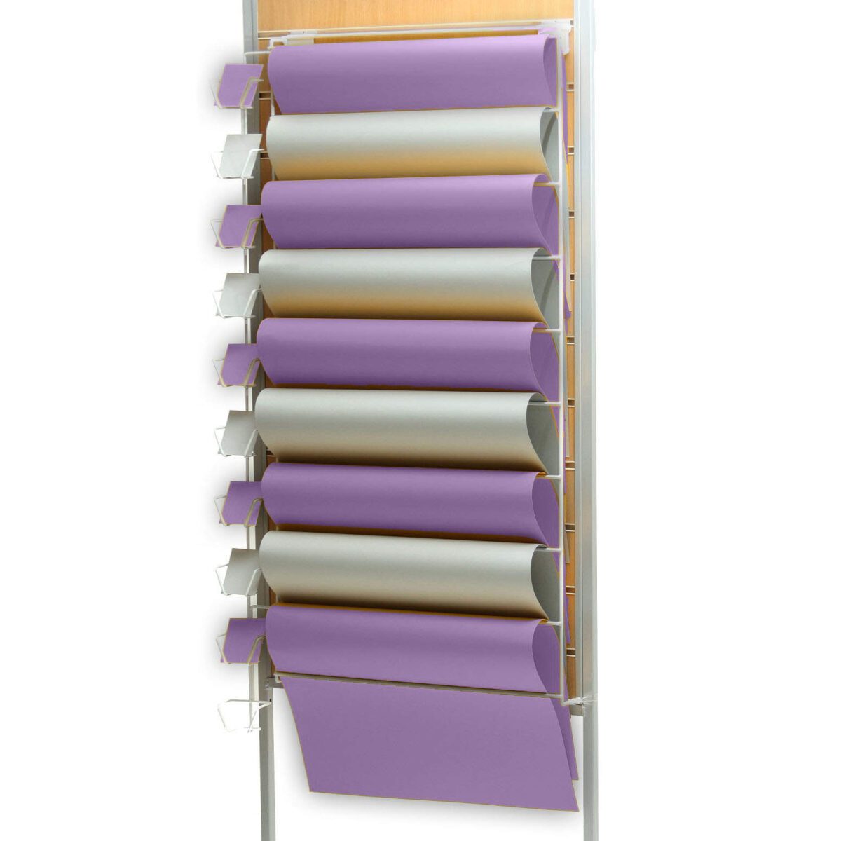 Wall Giftwrap Unit 10 Rung with Tag Holder