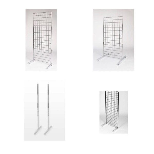 Grid wall Legs & Supports (Pair)