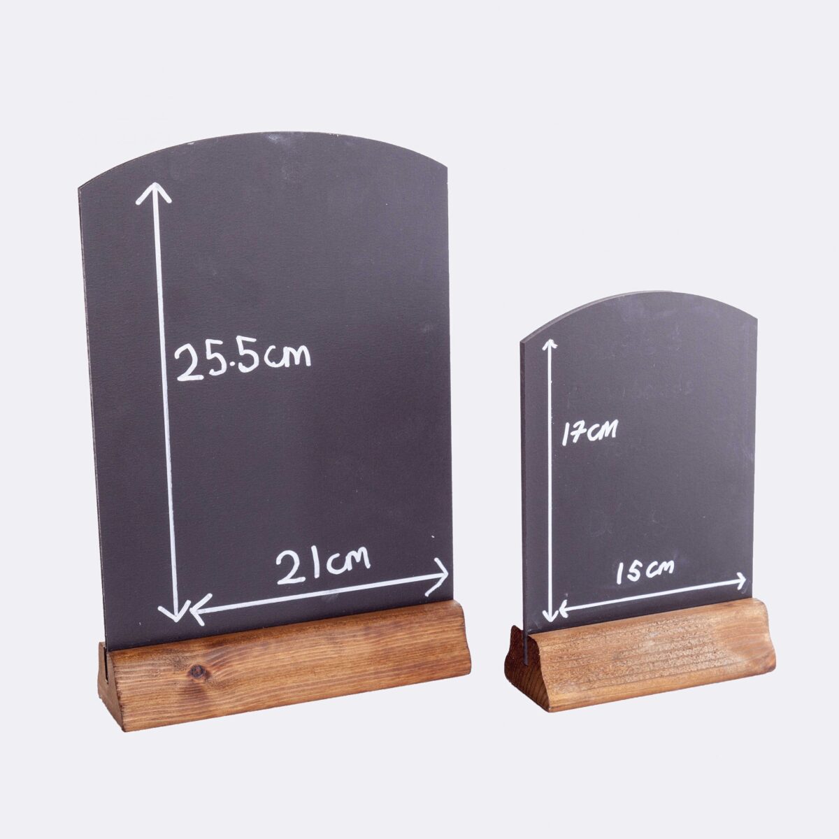 A4 Table Top Chalkboard with Wooden Base