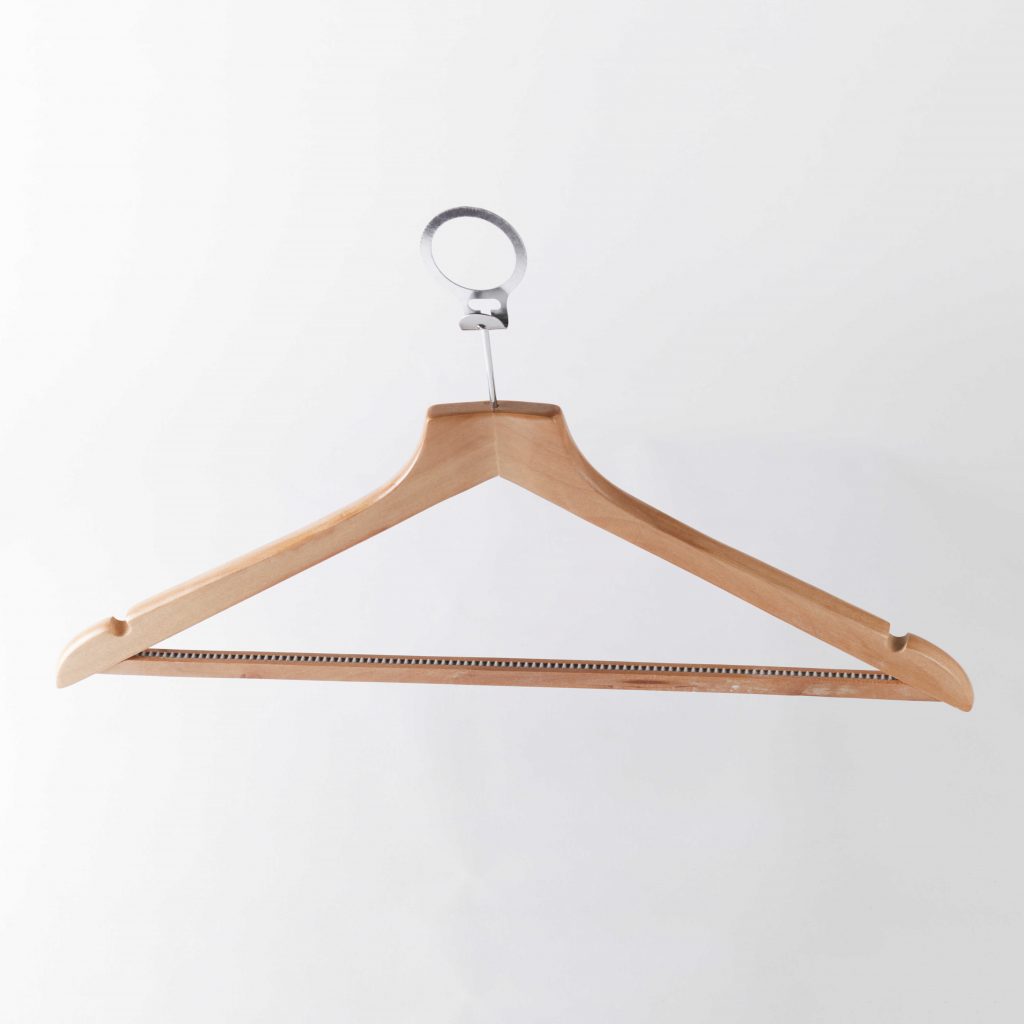 Laminated Wooden Trouser Hangers (370 mm) - The Display Centre