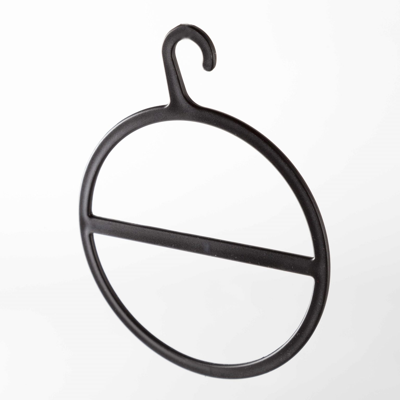 Circular Black Plastic Scarf Hangers Retail Supplies Display Centre UK