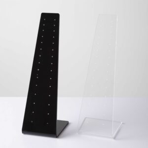 Acrylic Black/Clear Earring Holder
