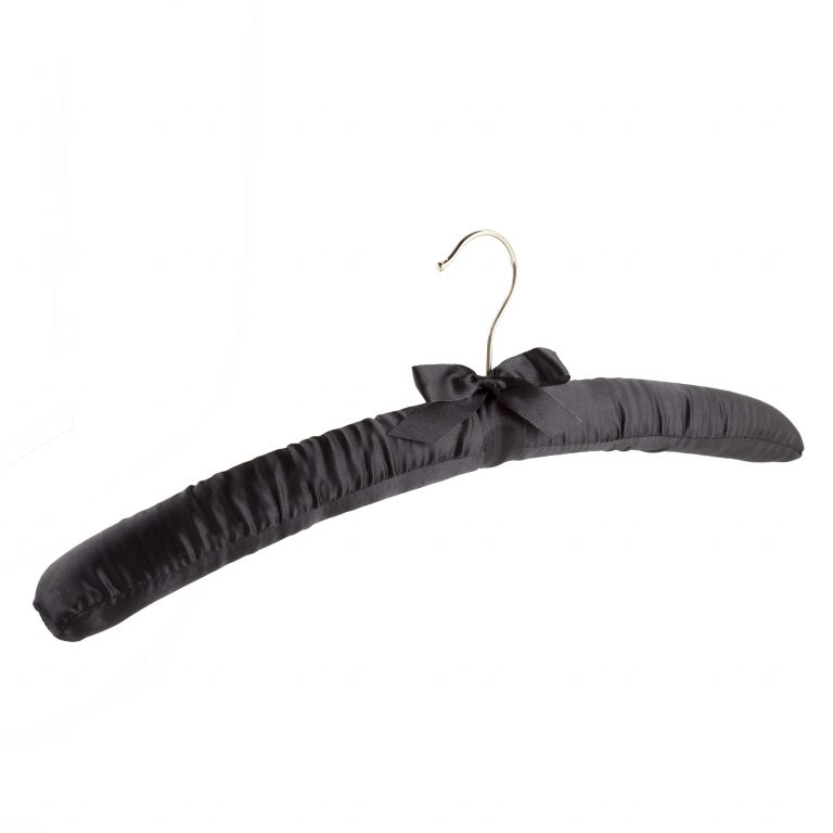 Black Satin Padded Hangers | Retail Supplies | The Display Centre UK