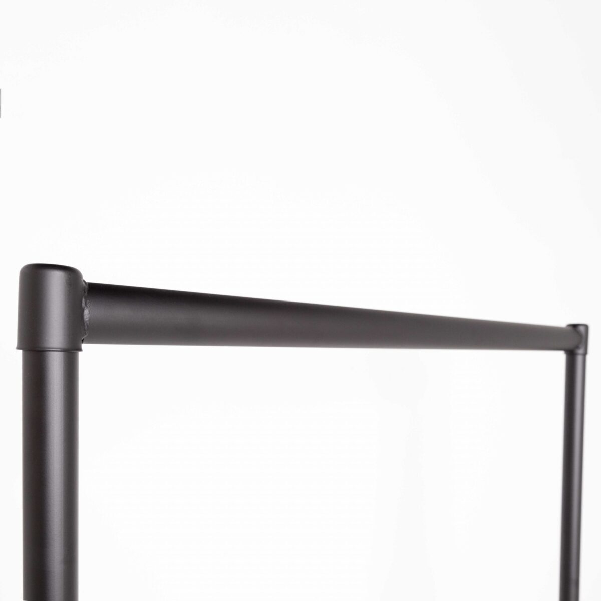 Black Clothing Rail With Wheels (3-6 ft Long & Junior)