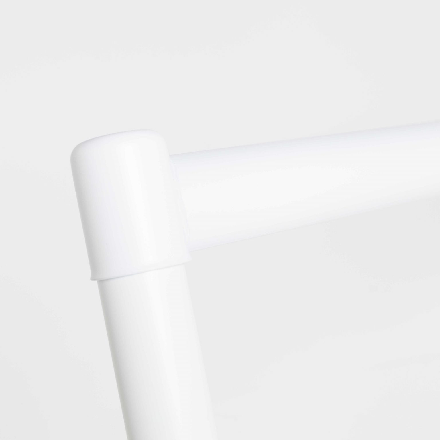 White Clothes Rail with Wheels Buy Now The Display Centre