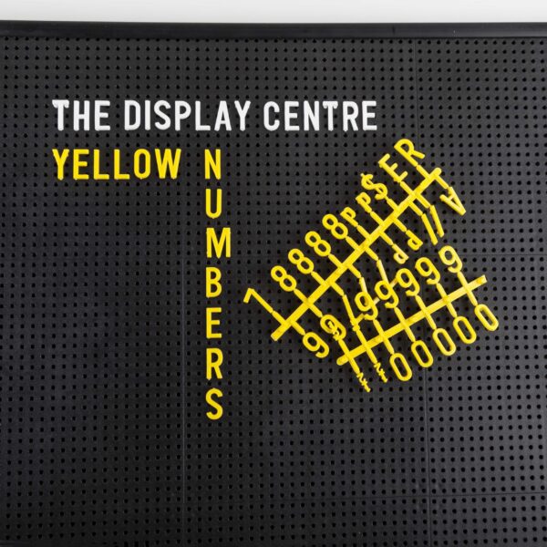 Yellow Numbers For Letter Boards 19 mm (207 Pieces)