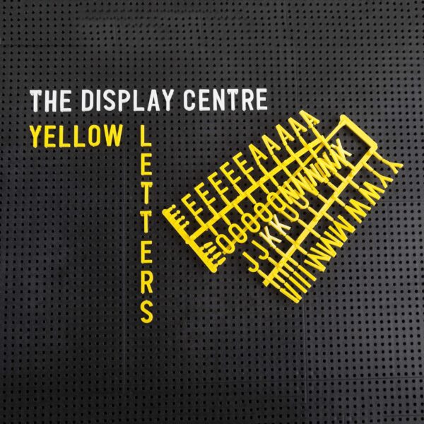 Yellow Letters For Letter Boards 19 mm (282 pieces)